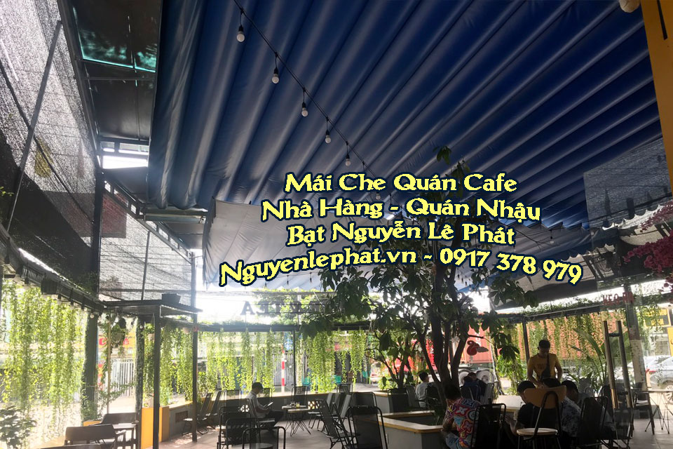 Thiết kế mái che quán cafe