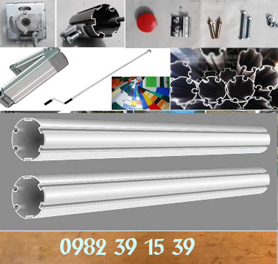 Thanh cuộn trong, ống nhôm ngoài mái hiên